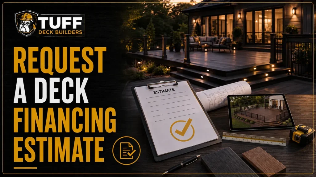 Request a deck financing estimate for custom deck construction in Indianapolis Indiana