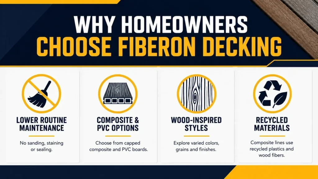 fiberon-decking-indianapolis-2 Why homeowners choose Fiberon decking with lower maintenance, composite and PVC options, wood-inspired styles, and recycled materials