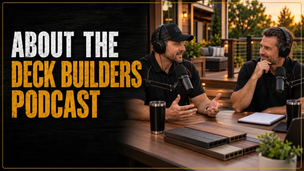 Podcast series about construction, deck planning, and outdoor living topics for Indianapolis homeowners